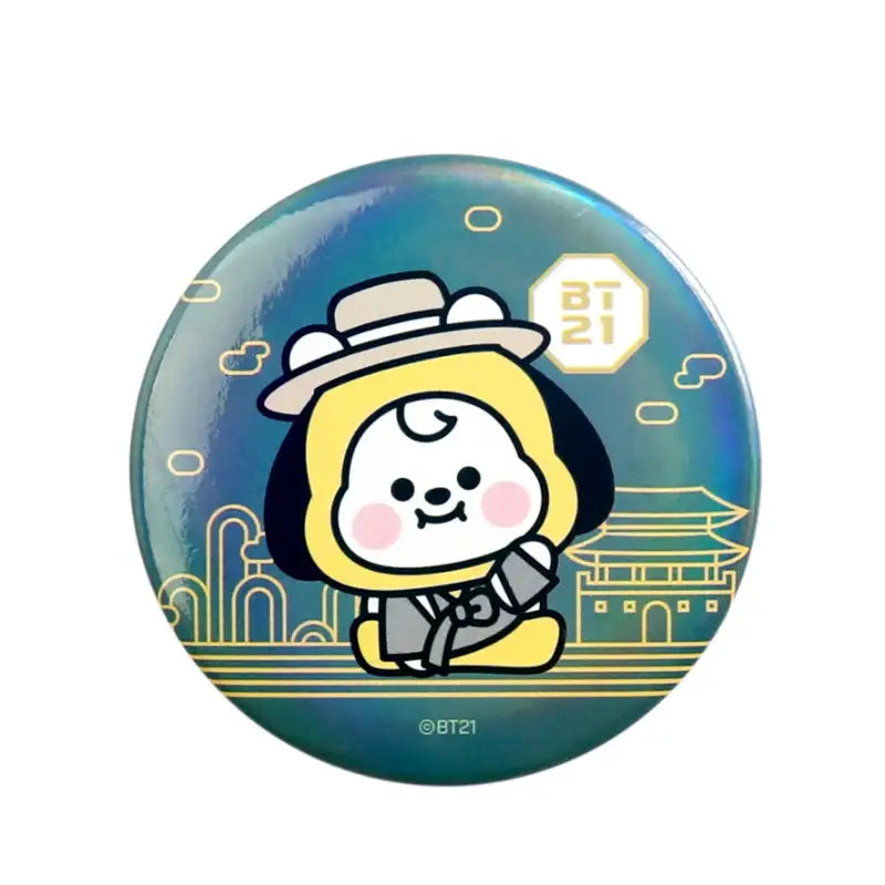 Monopoly x BT21 - Can Badge - Hanbok - Monopoly - Badges - Harumio