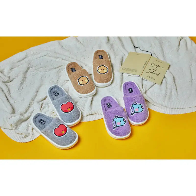 BT21 - Minini Big Face Boucle Slippers - LINE FRIENDS - Footwear - Harumio