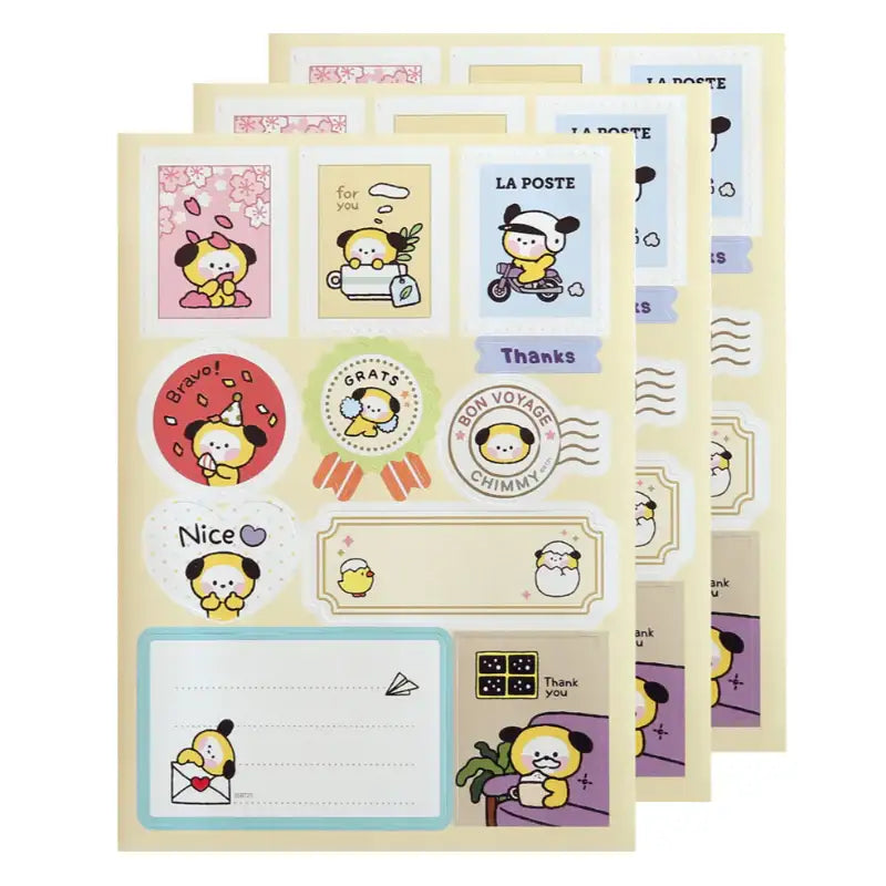Monopoly x BT21 - Minini Removable Gift Sticker - Monopoly - Stickers - Harumio