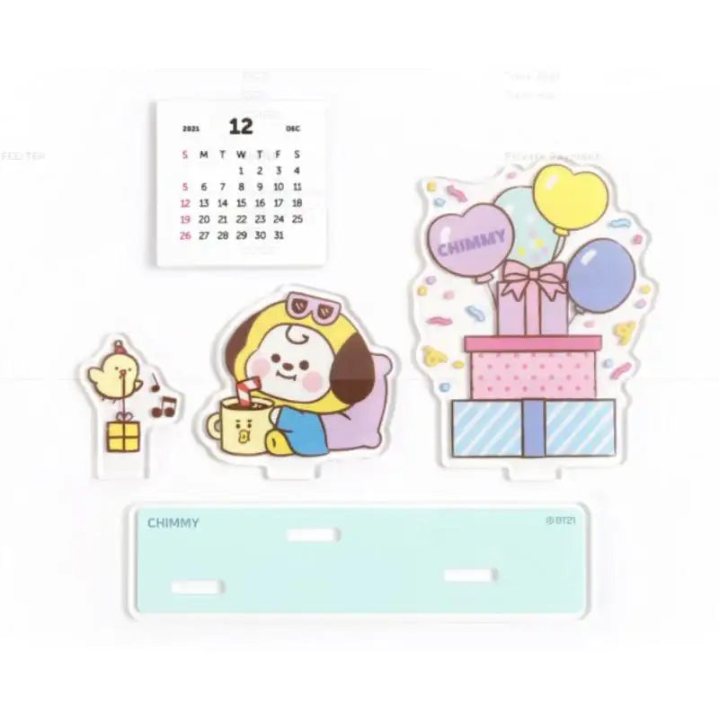 BT21 - Acrylic Stand Calendar - Party - BT21 - Accesories - Harumio