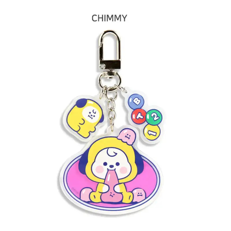 Monopoly x BT21 - Baby Acrylic Key Ring - Jelly Candy - Monopoly - Keyring - Harumio