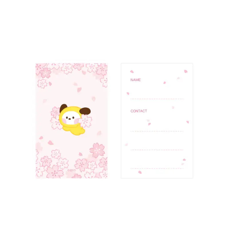 Monopoly x BT21 - Minini Travel Tag- Cherry Blossom - Monopoly - Travel Tag - Harumio
