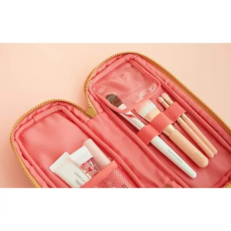 Line Friends - Choco Sweet Beauty Multi Pouch - Line Friends - Travel Pouches - Harumio