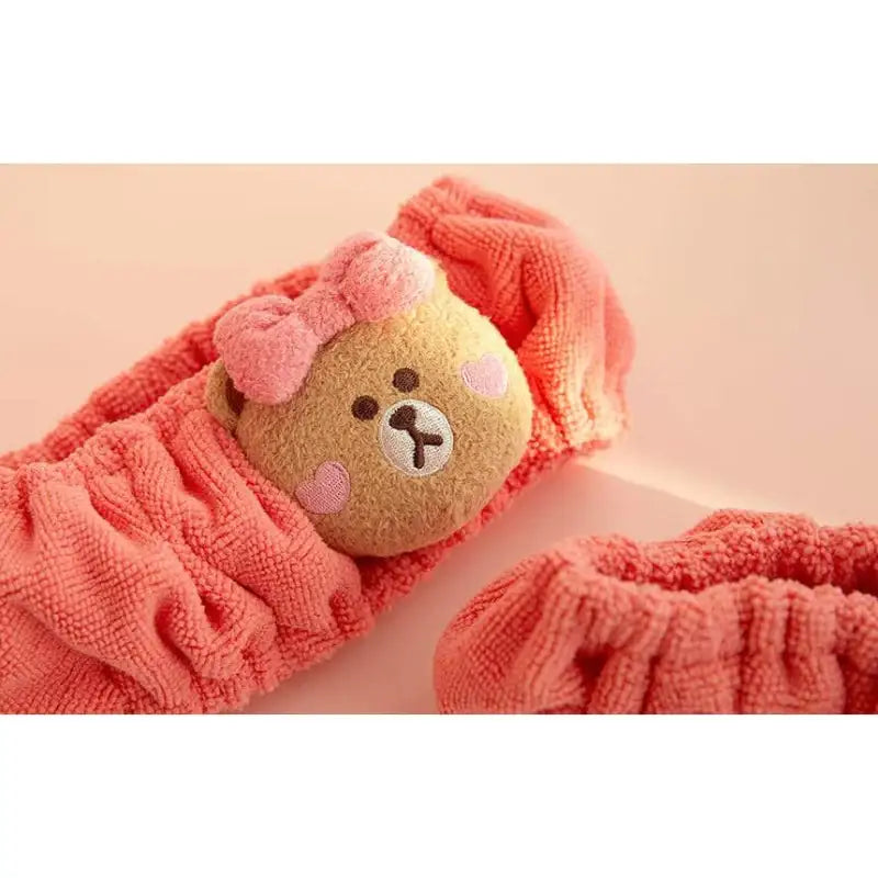 Line Friends - Choco Sweet Beauty Face Wash Band - Line Friends - Face Wash Headband - Harumio