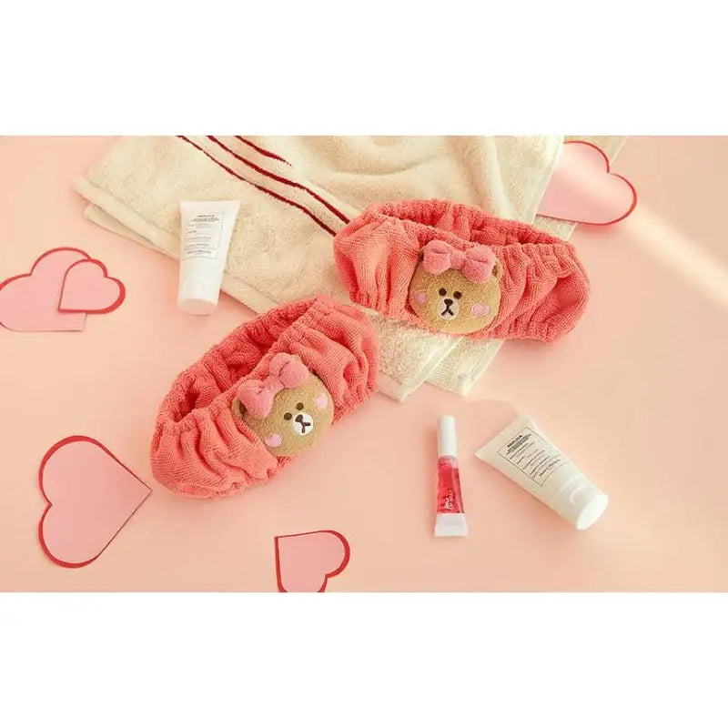 Line Friends - Choco Sweet Beauty Face Wash Band - Line Friends - Face Wash Headband - Harumio