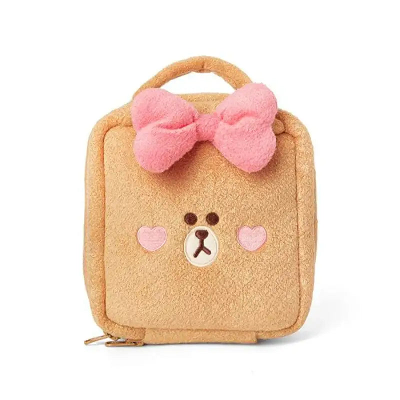 Line Friends - Choco Sweet Beauty Pouch - Line Friends - Travel Pouches - Harumio
