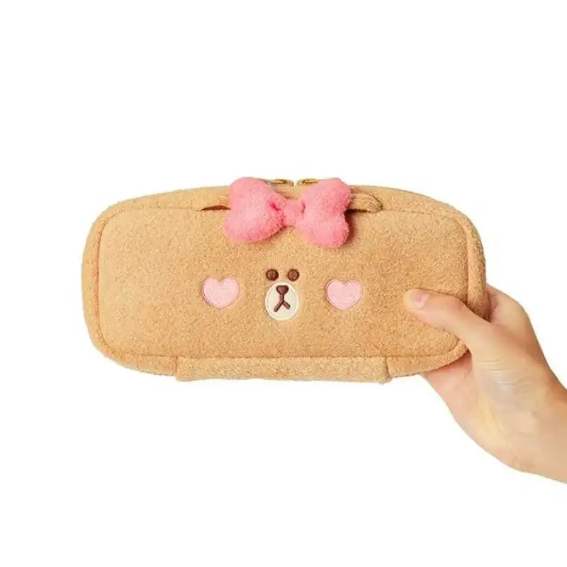 Line Friends - Choco Sweet Beauty Multi Pouch - Line Friends - Travel Pouches - Harumio