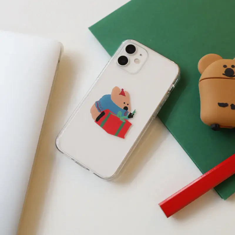 Dinotaeng - Wrapping Presents iPhone Gel Hard Case - Dinotaeng - iPhone Case - Harumio