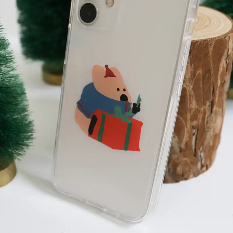 Dinotaeng - Wrapping Presents iPhone Gel Hard Case - Dinotaeng - iPhone Case - Harumio