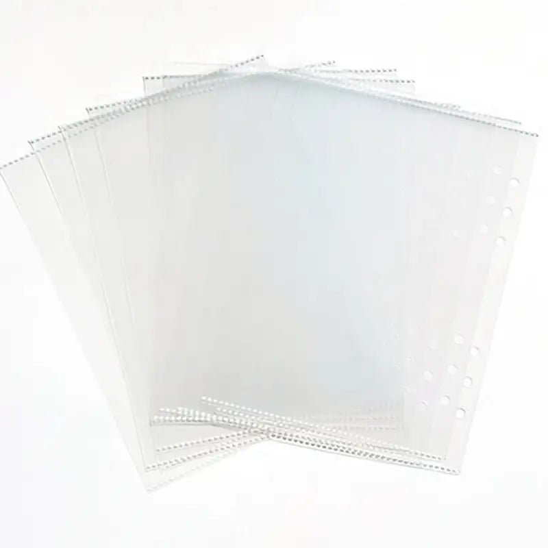 Yudaeng - A5 - 6 Hole Diary Clear Storage Inlay Protection - Yudaengdotcom - File Storage Inlay - Harumio