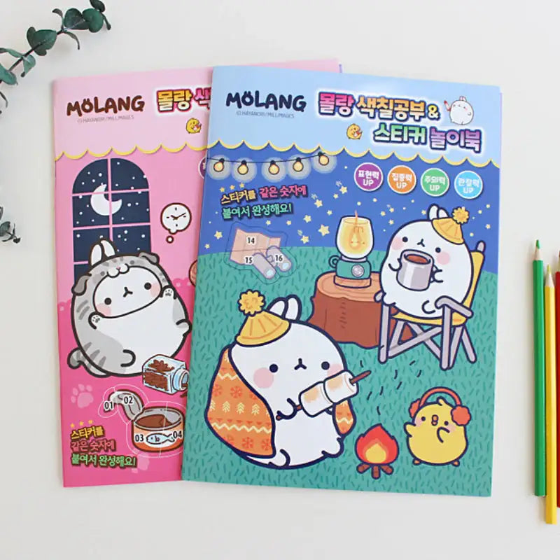 Molang - Coloring & Sticker Book - Molang - Coloring & Sticker Book - Harumio