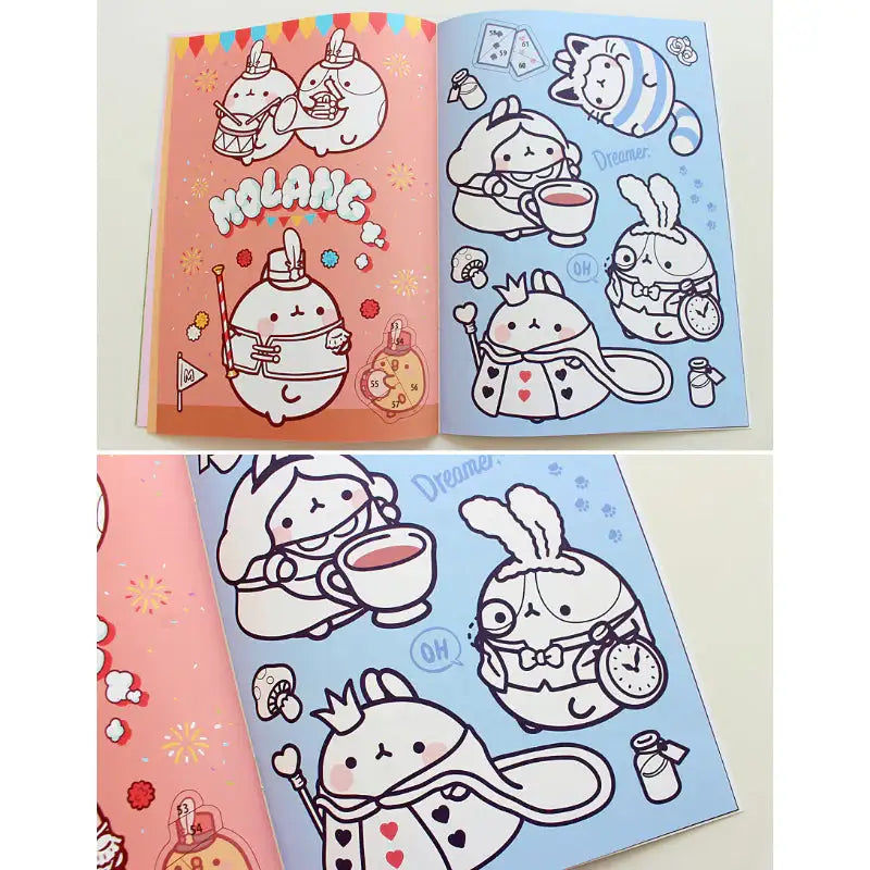 Molang - Coloring & Sticker Book - Molang - Coloring & Sticker Book - Harumio