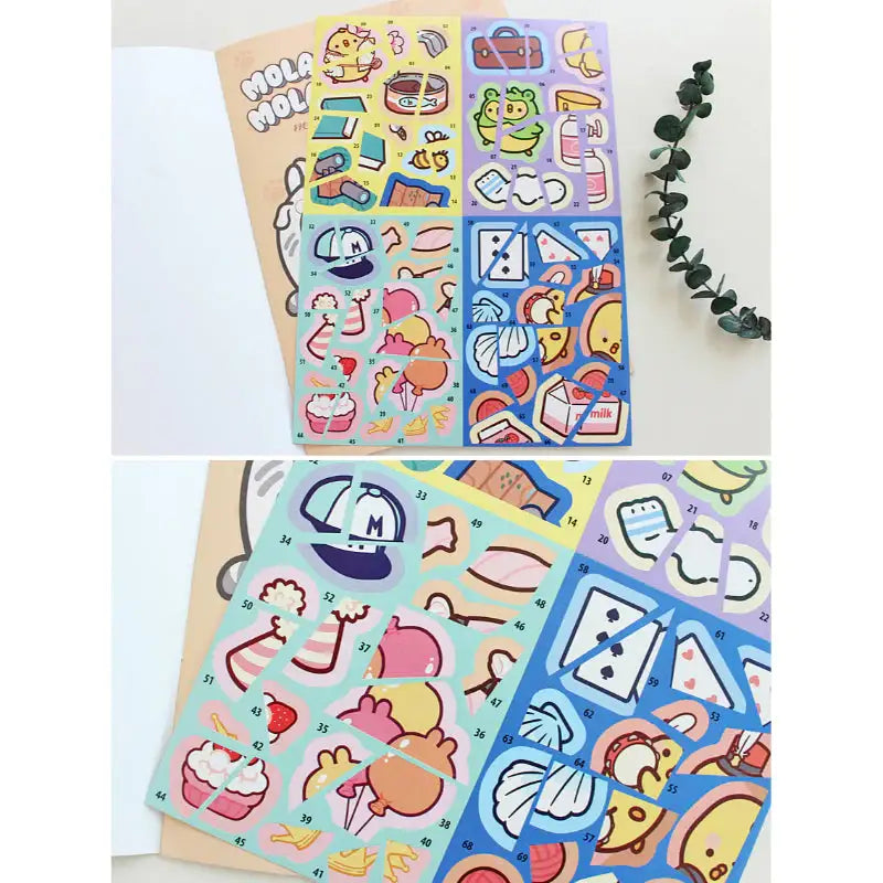 Molang - Coloring & Sticker Book - Molang - Coloring & Sticker Book - Harumio