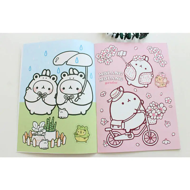 Molang - Coloring & Sticker Book - Molang - Coloring & Sticker Book - Harumio