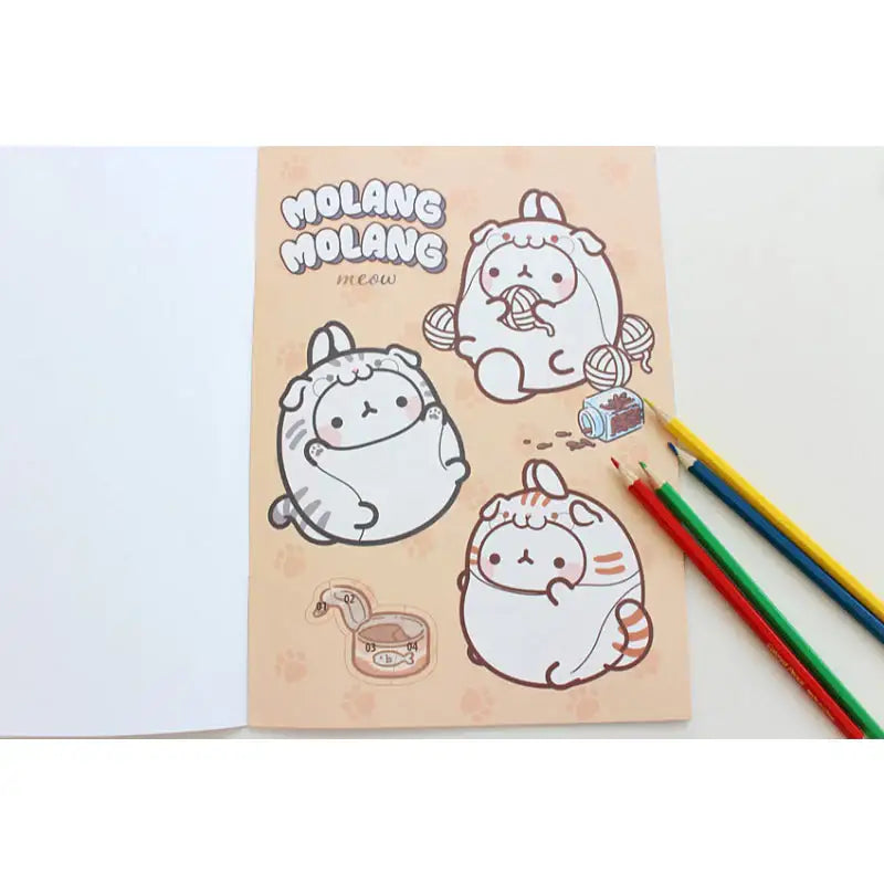 Molang - Coloring & Sticker Book - Molang - Coloring & Sticker Book - Harumio