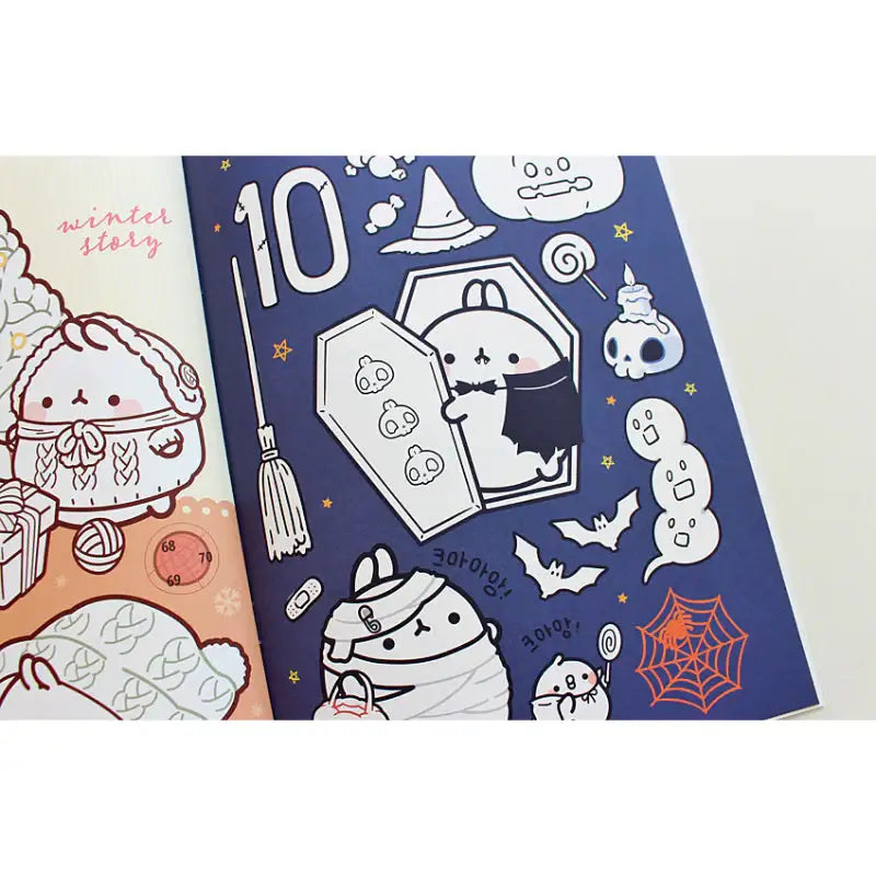 Molang - Coloring & Sticker Book - Molang - Coloring & Sticker Book - Harumio
