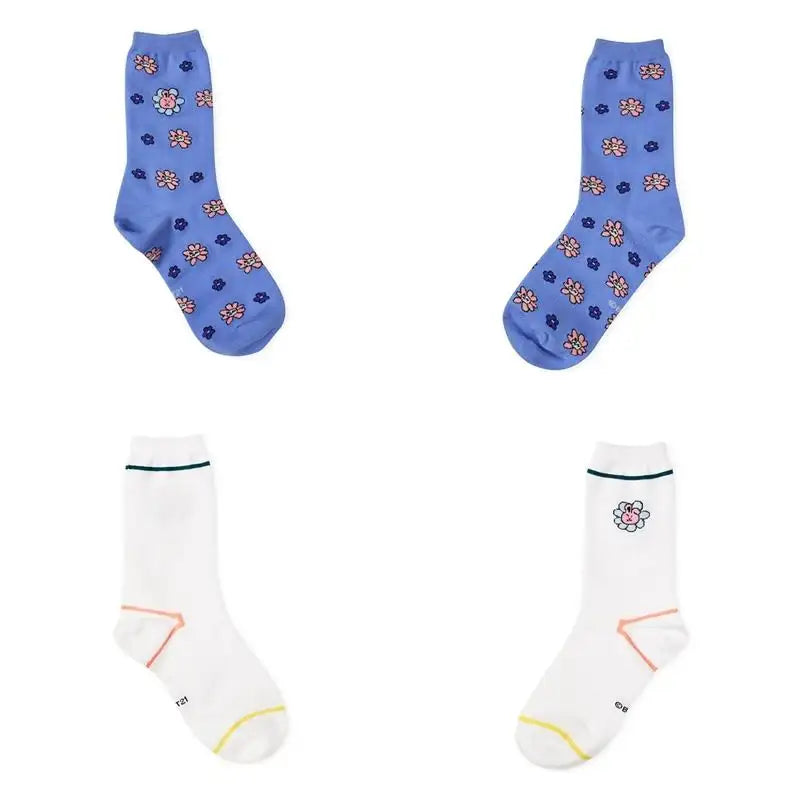 BT21 - Flower Collection - Hollow Socks Set - 2 Packs - BT21 - Socks - Harumio