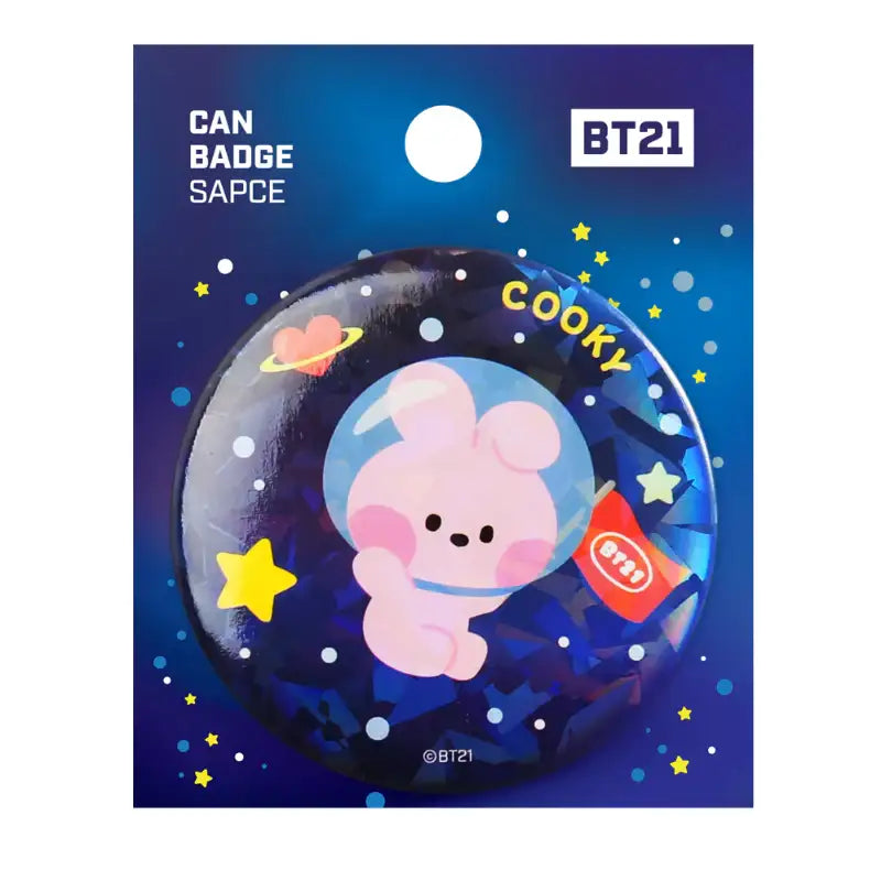Monopoly x BT21 - Can Badge - Space - Monopoly - Badges - Harumio