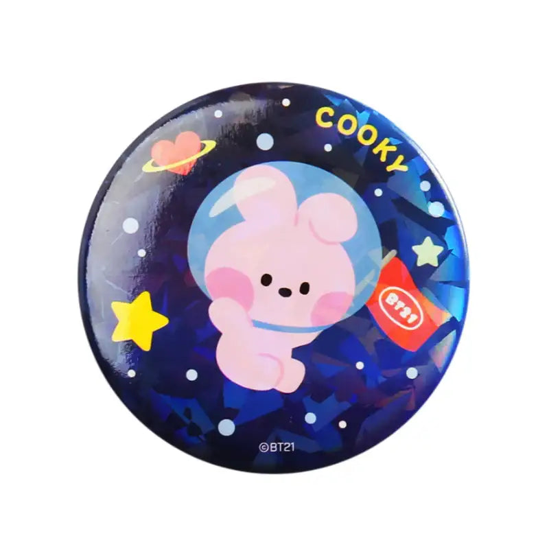 Monopoly x BT21 - Can Badge - Space - Monopoly - Badges - Harumio