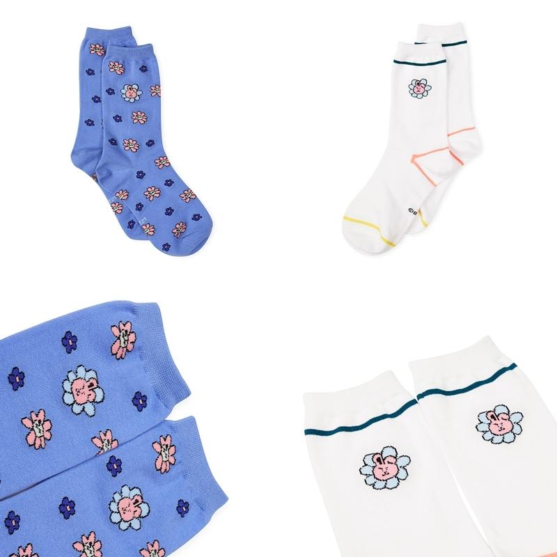 BT21 - Flower Collection - Hollow Socks Set - 2 Packs