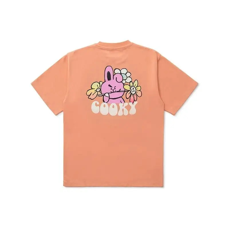 BT21 - Flower Collection - Short Sleeve T-Shirt - BT21 - Clothing - Harumio