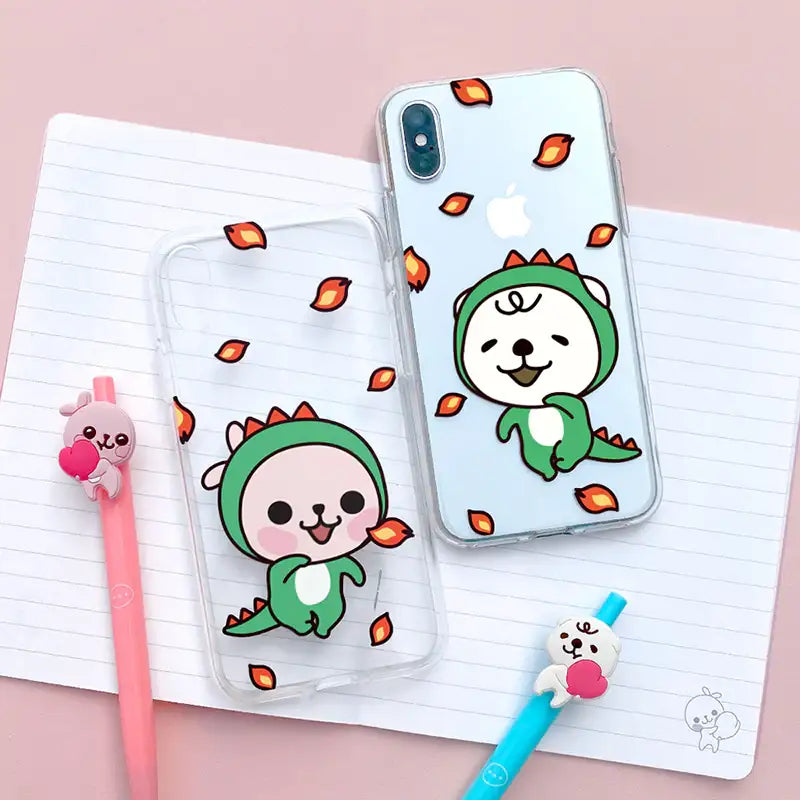 Merry Between - Dinosaur Soft Jelly Phone Case - Merry Between - Accessories - Harumio