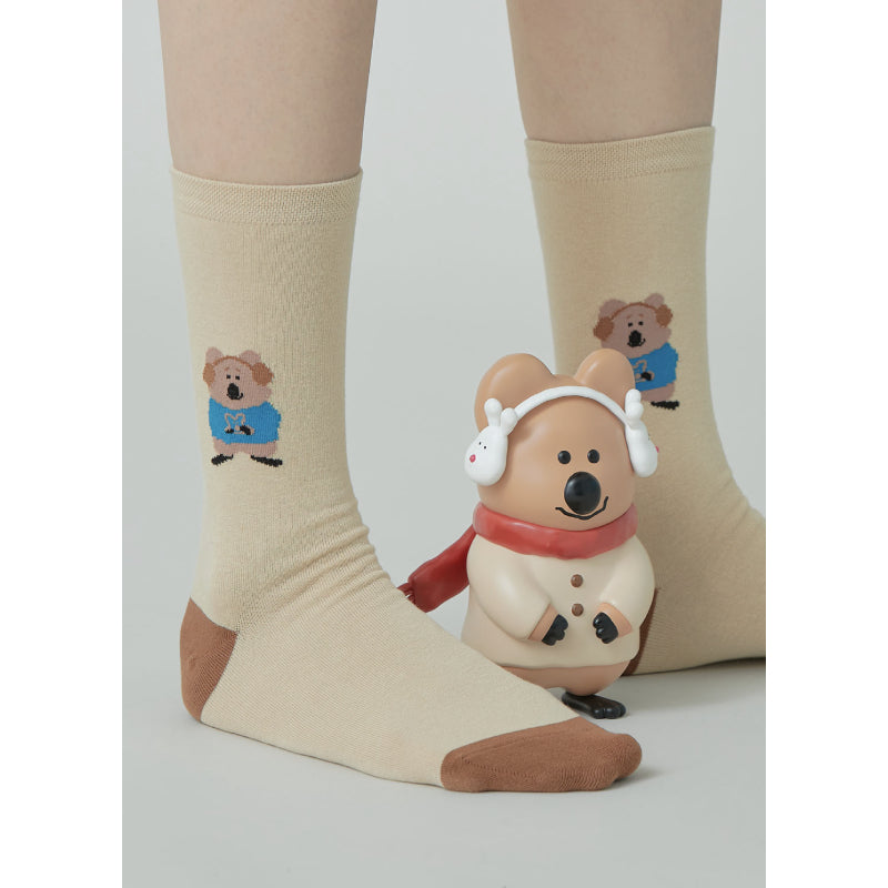 Dinotaeng - Quokka Trio Single Socks Package Set