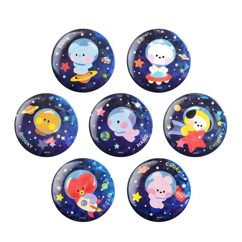 Monopoly x BT21 - Can Badge - Space - Monopoly - Badges - Harumio