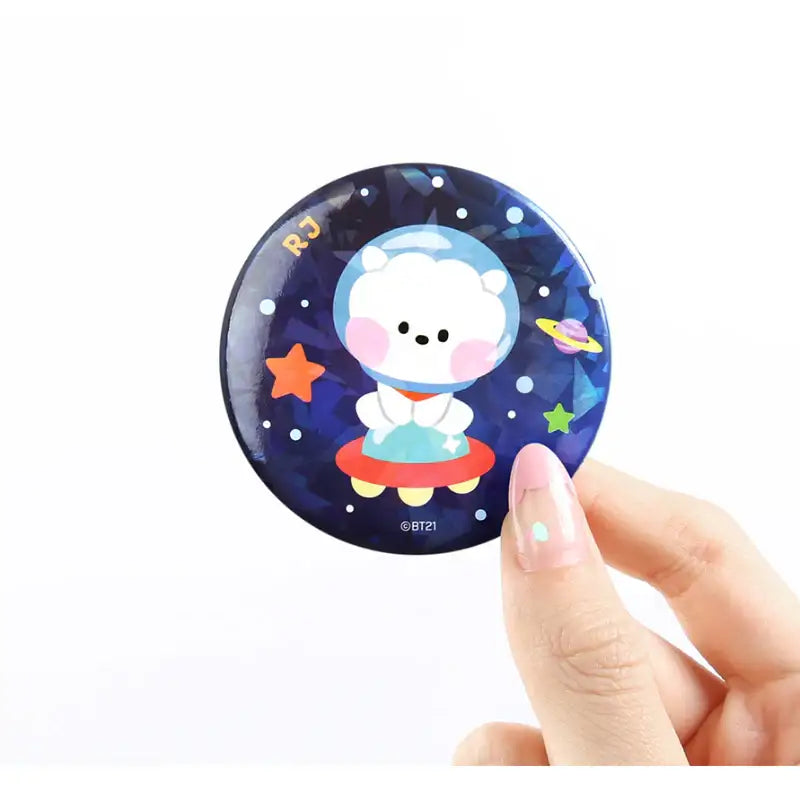 Monopoly x BT21 - Can Badge - Space - Monopoly - Badges - Harumio