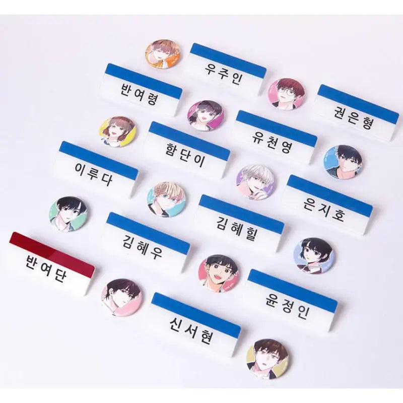 Inso's Law - Nameplate & Pin Badge Set - D&C WEBTOON Biz - Badges - Harumio