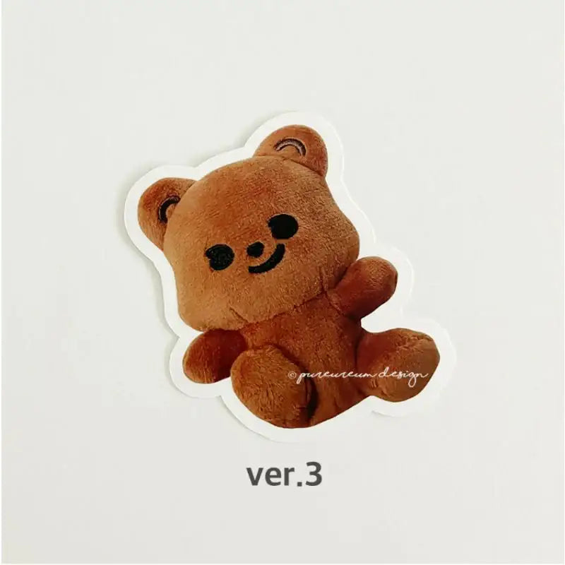 Pureureumdesign - Cupid Bear Doll Removable Piece Sticker - Pureureumdesign - Sticker - Harumio