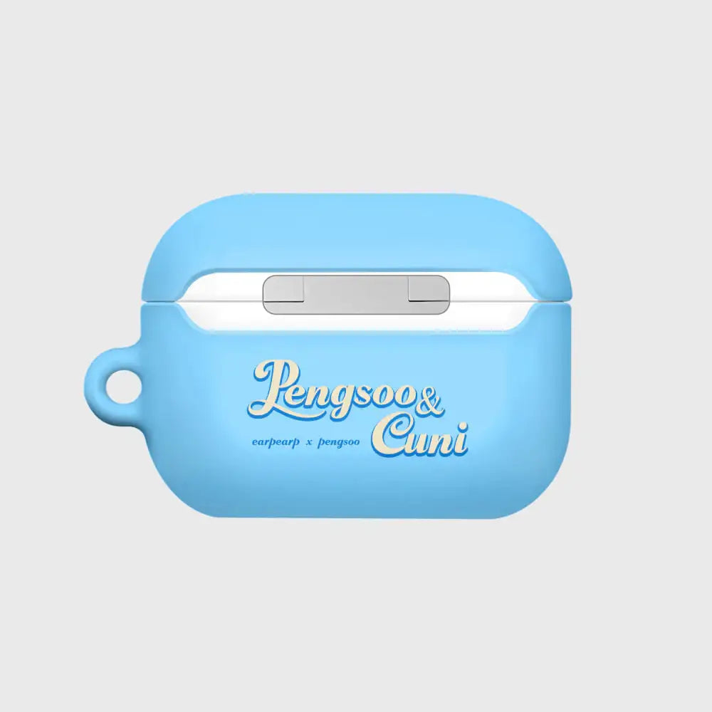 Earpearp x Pengsoo - Coffee and Donut AirPods Hard Case (Sky Blue) - Earpearp x Pengsoo - AirPods Case - Harumio
