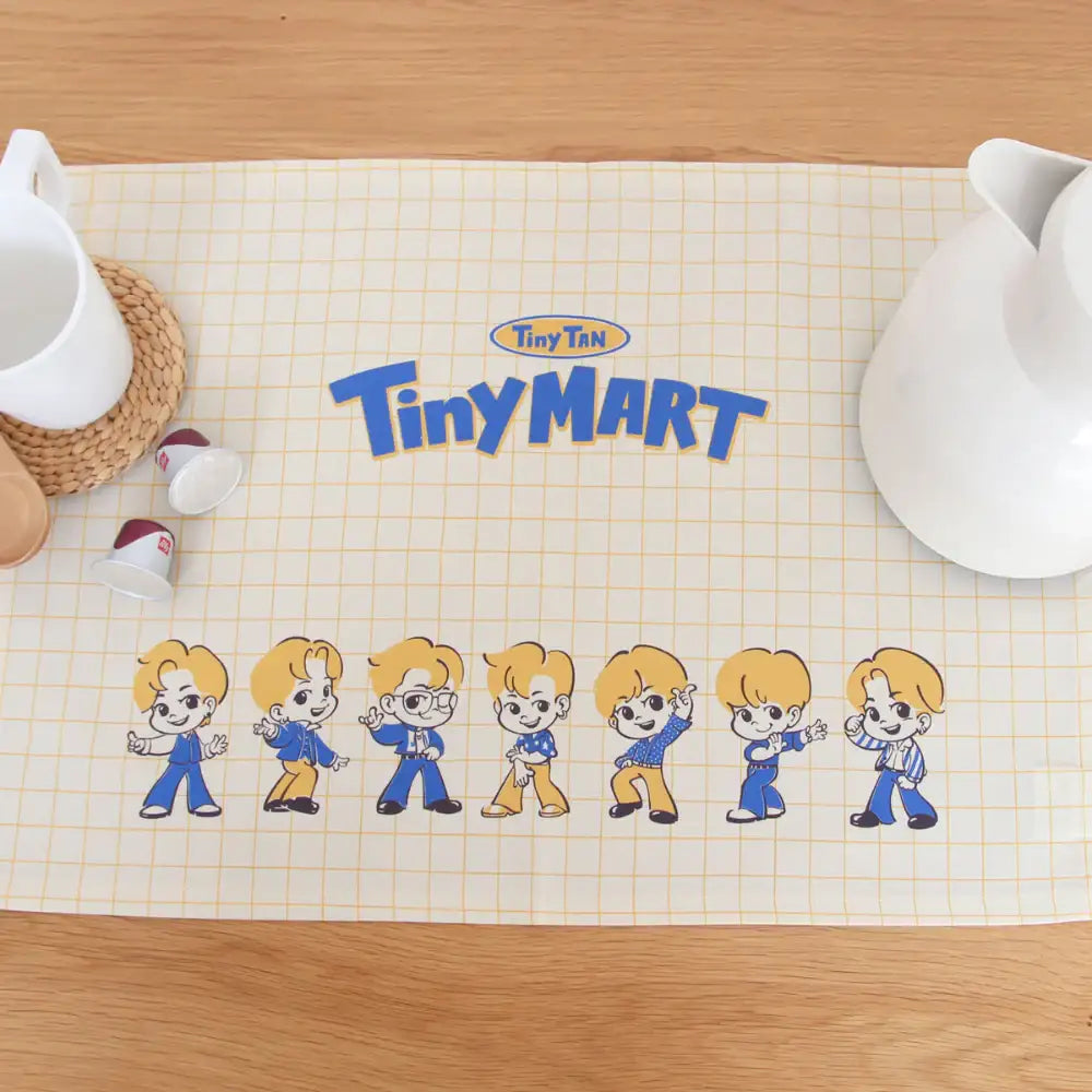 BTS - TinyTAN Tinymart Kitchen Fabric - BTS TinyTAN - Home & Living, Accessories - Harumio