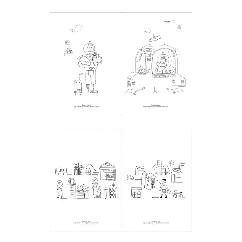 Circus Boy Band - Imagine Colors 04 - Circus Boy Band - Notebooks & Notepads - Harumio