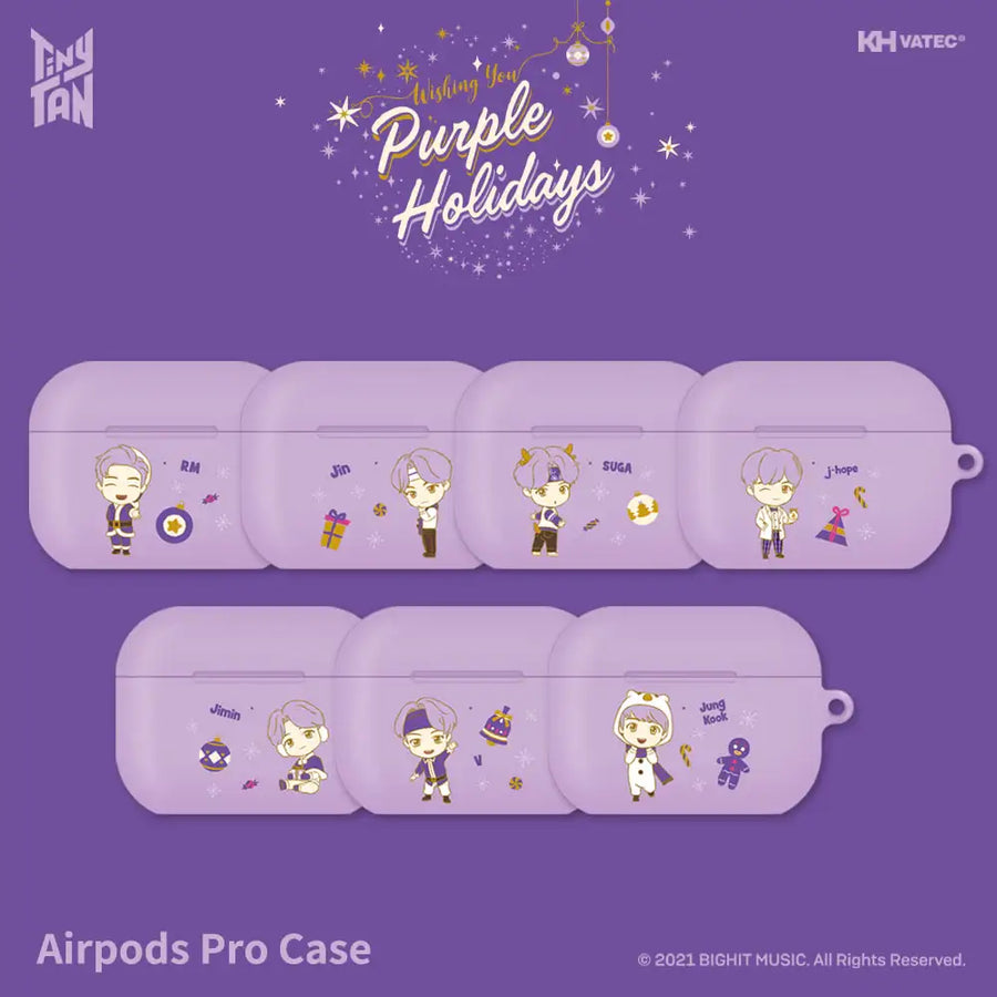 BTS - TinyTAN Purple Holidays AirPods Pro Case - BTS - Accessories - Harumio