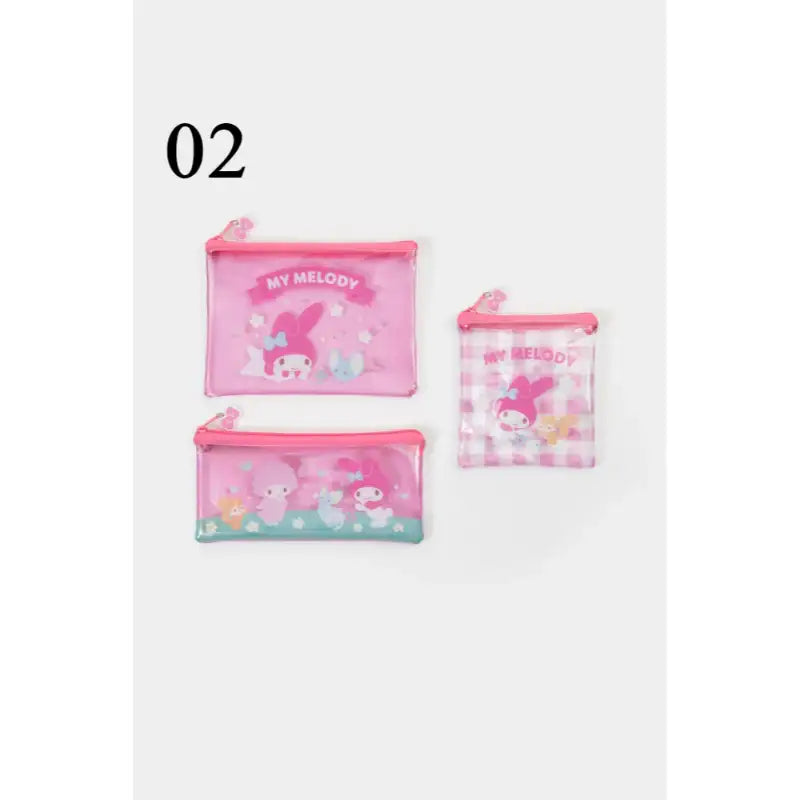 Sanrio x 10x10 - Clear Pouch Set - Sanrio - Pouch - Harumio
