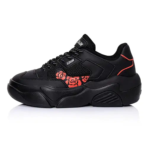Lakai - Hati Graffiti Shoes - Black Red Rose - Lakai - Footwear - Harumio