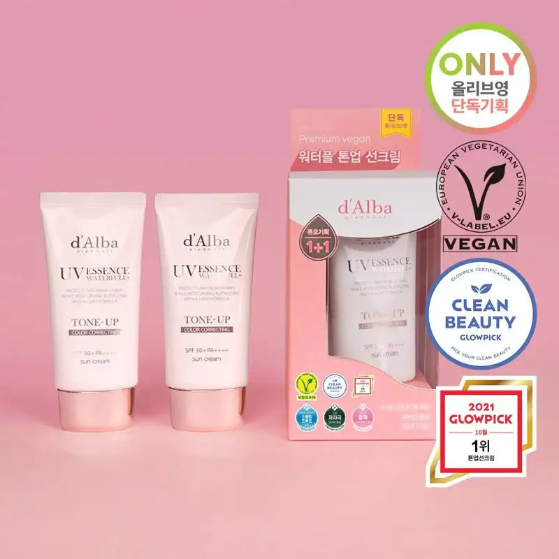d'Alba - Waterfull Tone-Up Sun Cream - Duo Set - d'Alba - Sun Cream - Harumio