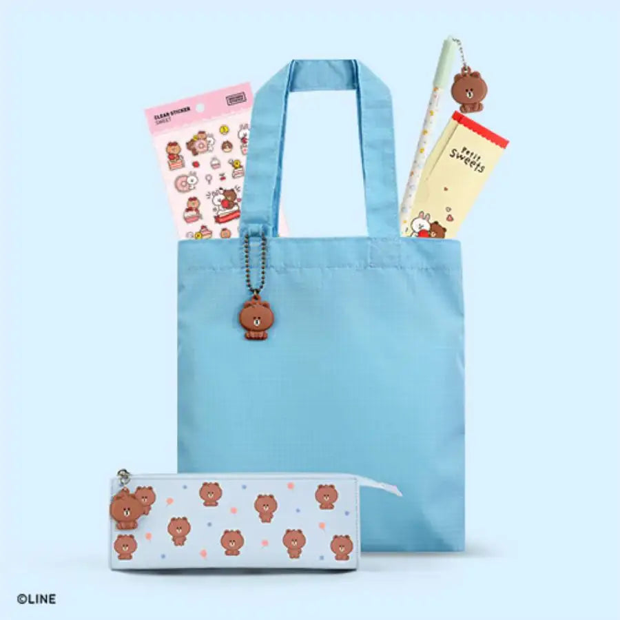 Monopoly x LINE - Brown and Friends - Mini Eco Bag Set - Monopoly - Accesories - Harumio