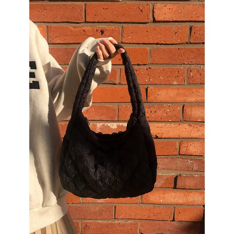 Ovuni - Quilted Hobo Bag - Ovuni - Bag - Harumio