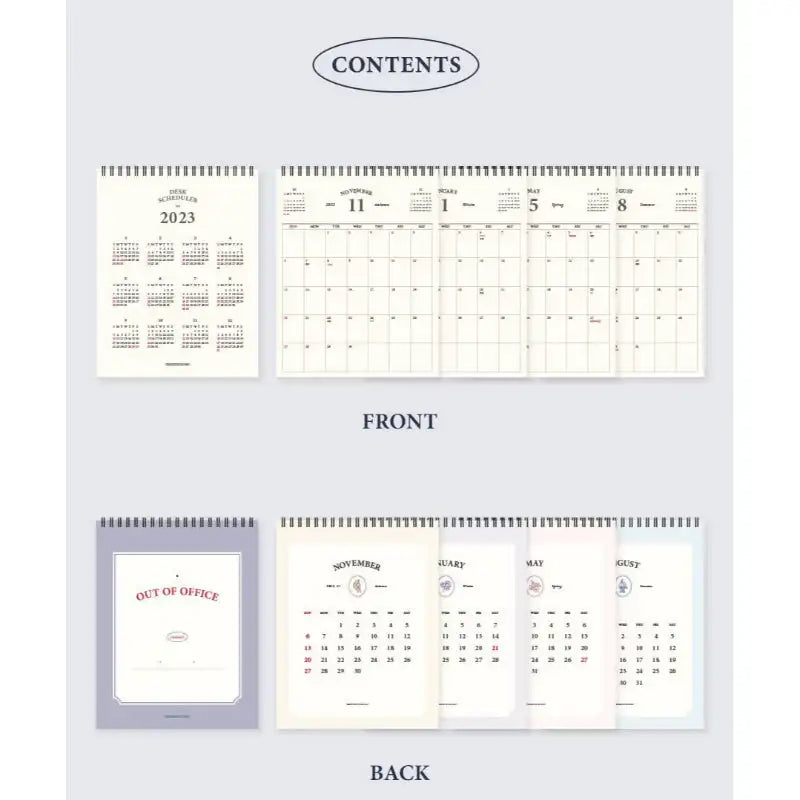 Iconic - 2023 Desk Scheduler - ICONIC - Calendar - Harumio