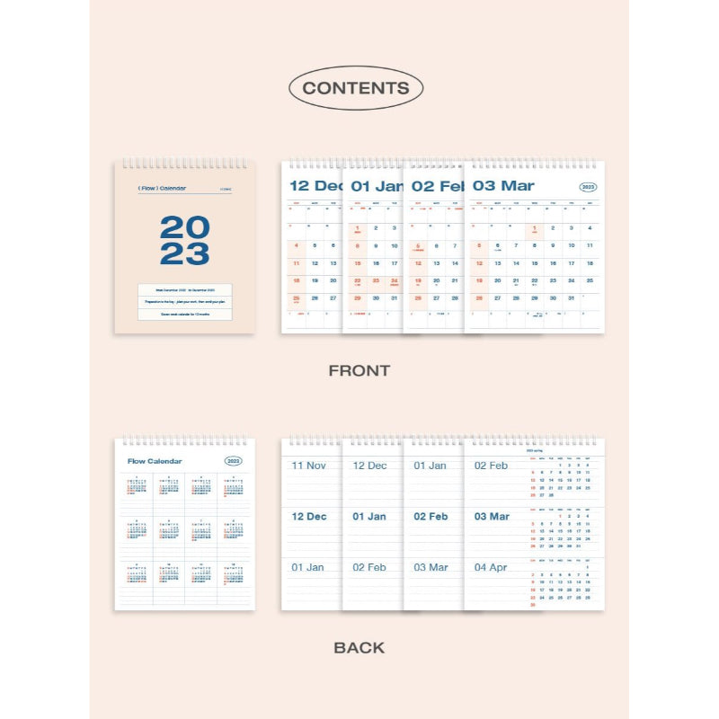 ICONIC - 2023 Flow Desk Calendar