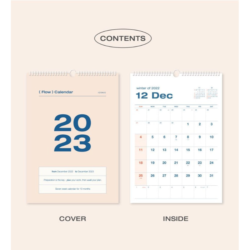 ICONIC - 2023 Flow Wall Calendar