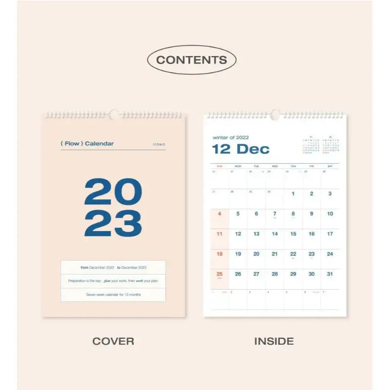 ICONIC - 2023 Flow Wall Calendar - ICONIC - Calendars - Harumio