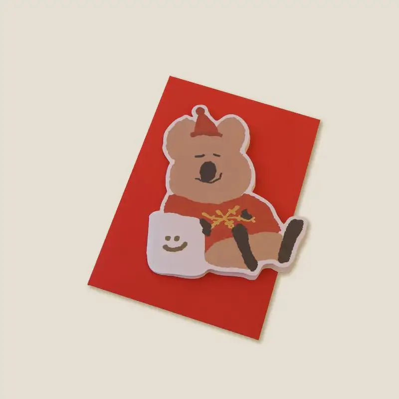 Dinotaeng - Marsh Cushion Quokka Card - Dinotaeng - Card - Harumio