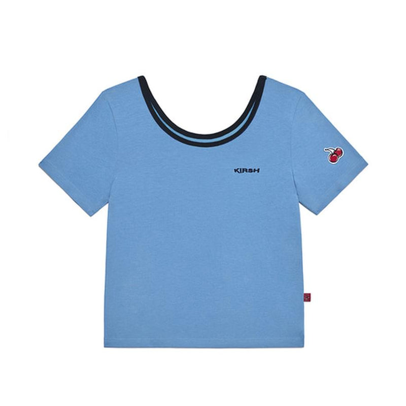 Kirsh - U-Neck T-Shirt - Blue