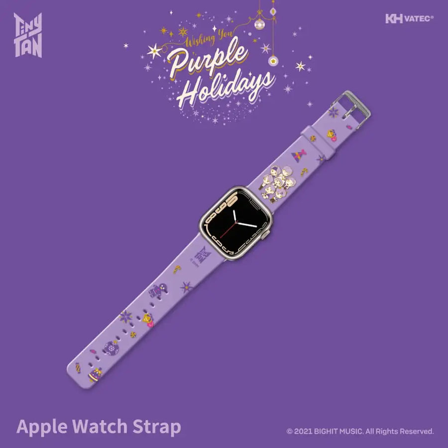 BTS - TinyTAN Purple Holidays Apple Watch Strap - BTS - Accessories - Harumio
