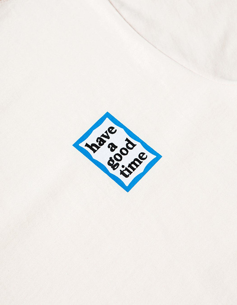 have a good time - Mini Blue Frame Short Sleeve T-shirt - Cream