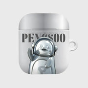 Earpearp x Pengsoo - Steel Pengsoo AirPods Hard Case (Grey) - Earpearp x Pengsoo - AirPods Case - Harumio