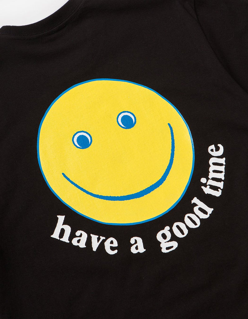 have a good time - Smile Short Sleeve T-shirt - Black